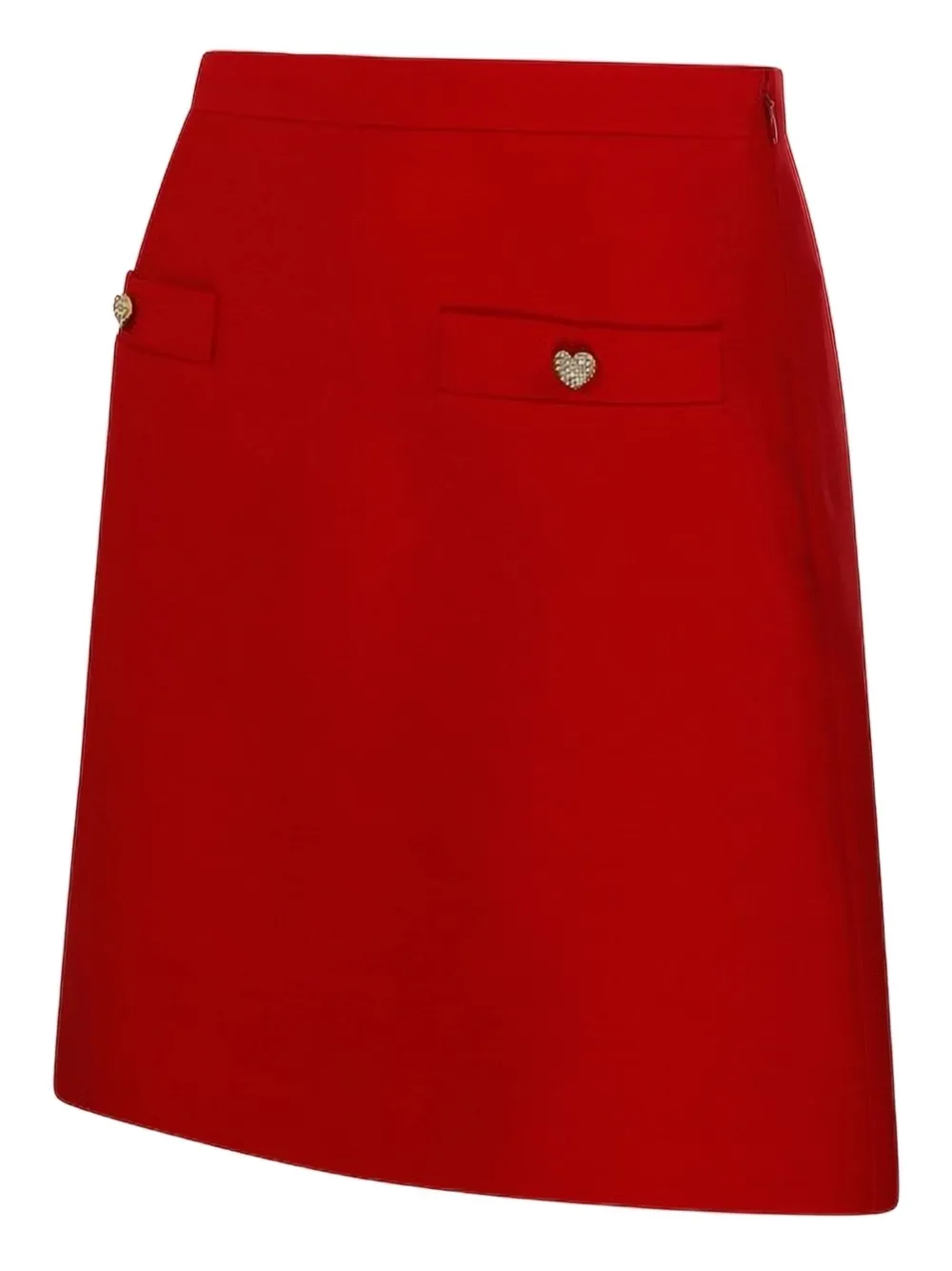 Valentino Garavani heart-embellished mini skirt Rood