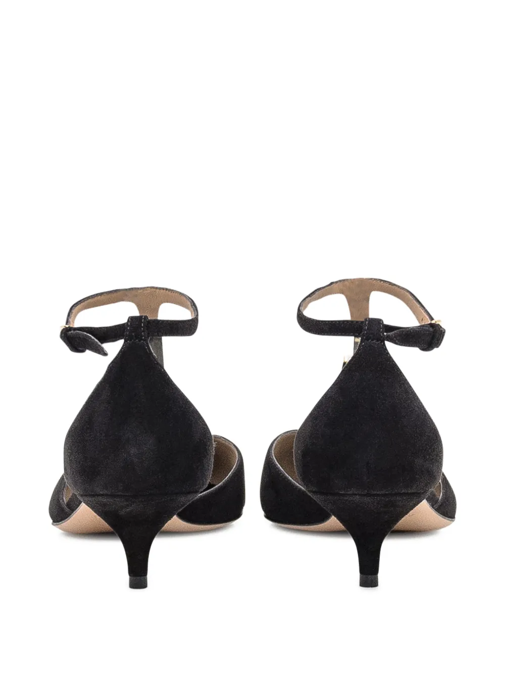 Ferragamo 40 mm pumps met T-bandje Zwart
