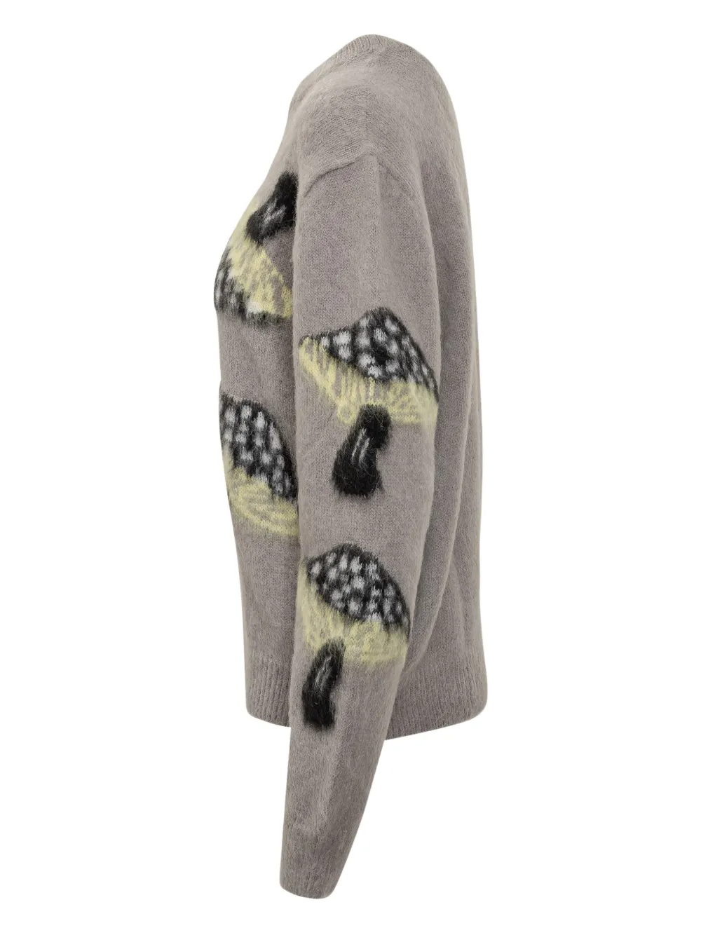 MSGM mushroom-intarsia sweater Grijs