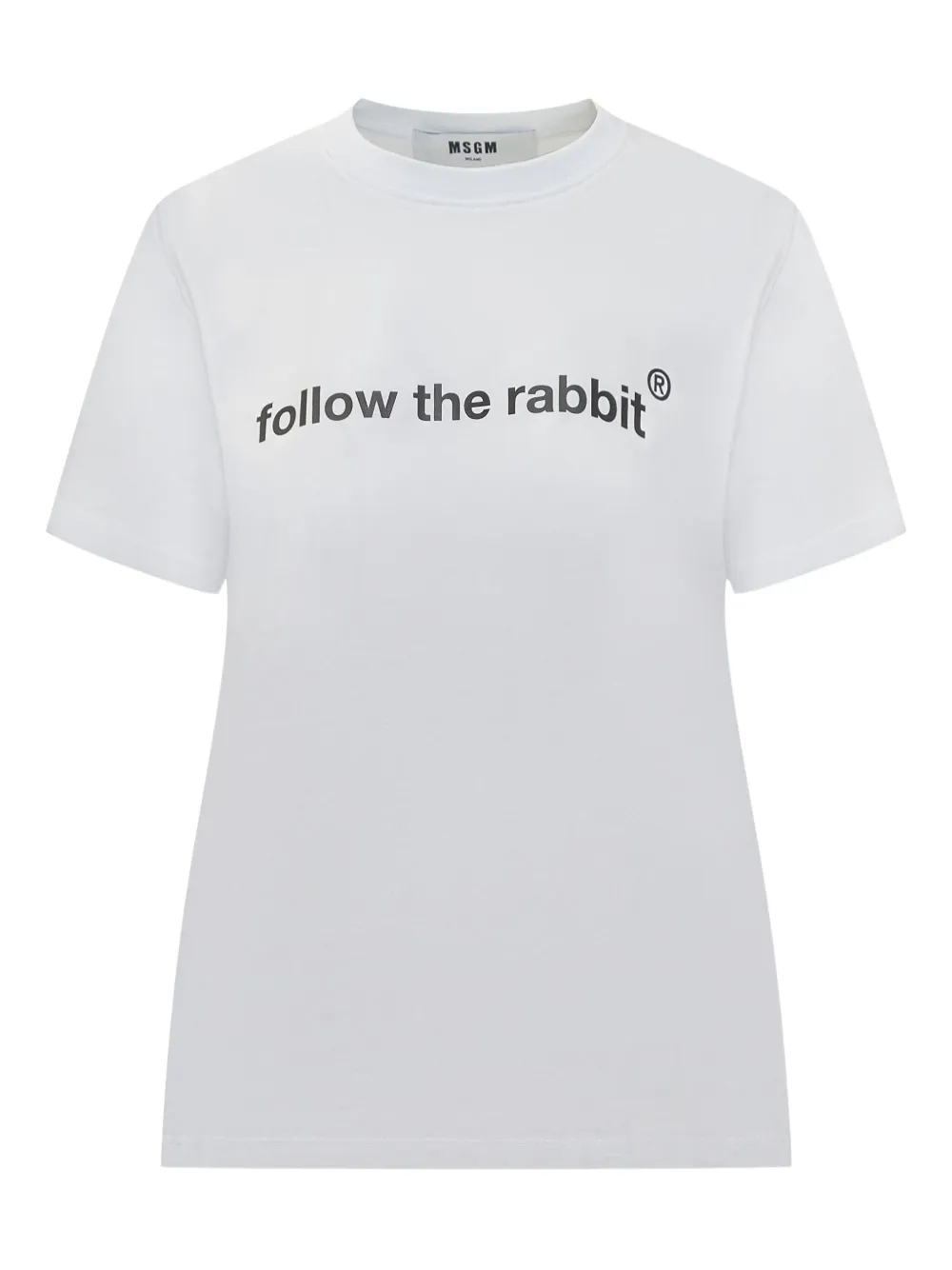 MSGM rabbit-print T-shirt Wit