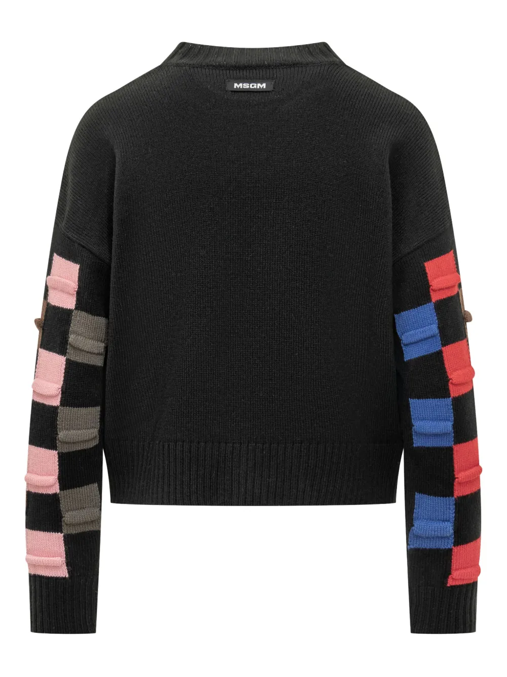 MSGM check-pattern sweater Zwart