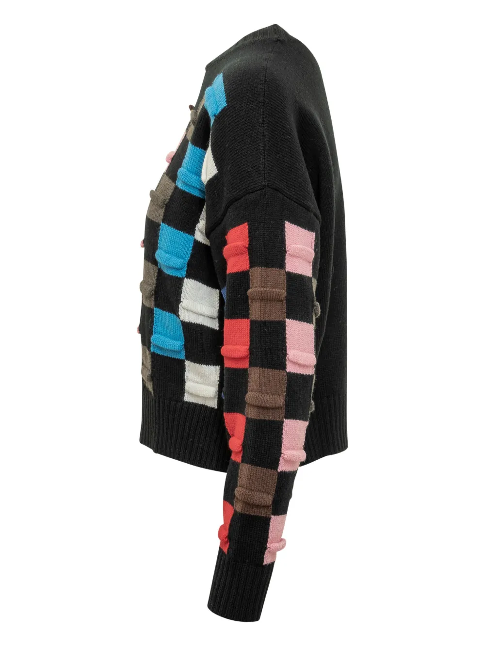 MSGM check-pattern sweater Zwart