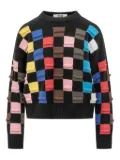 MSGM check-pattern sweater - Black