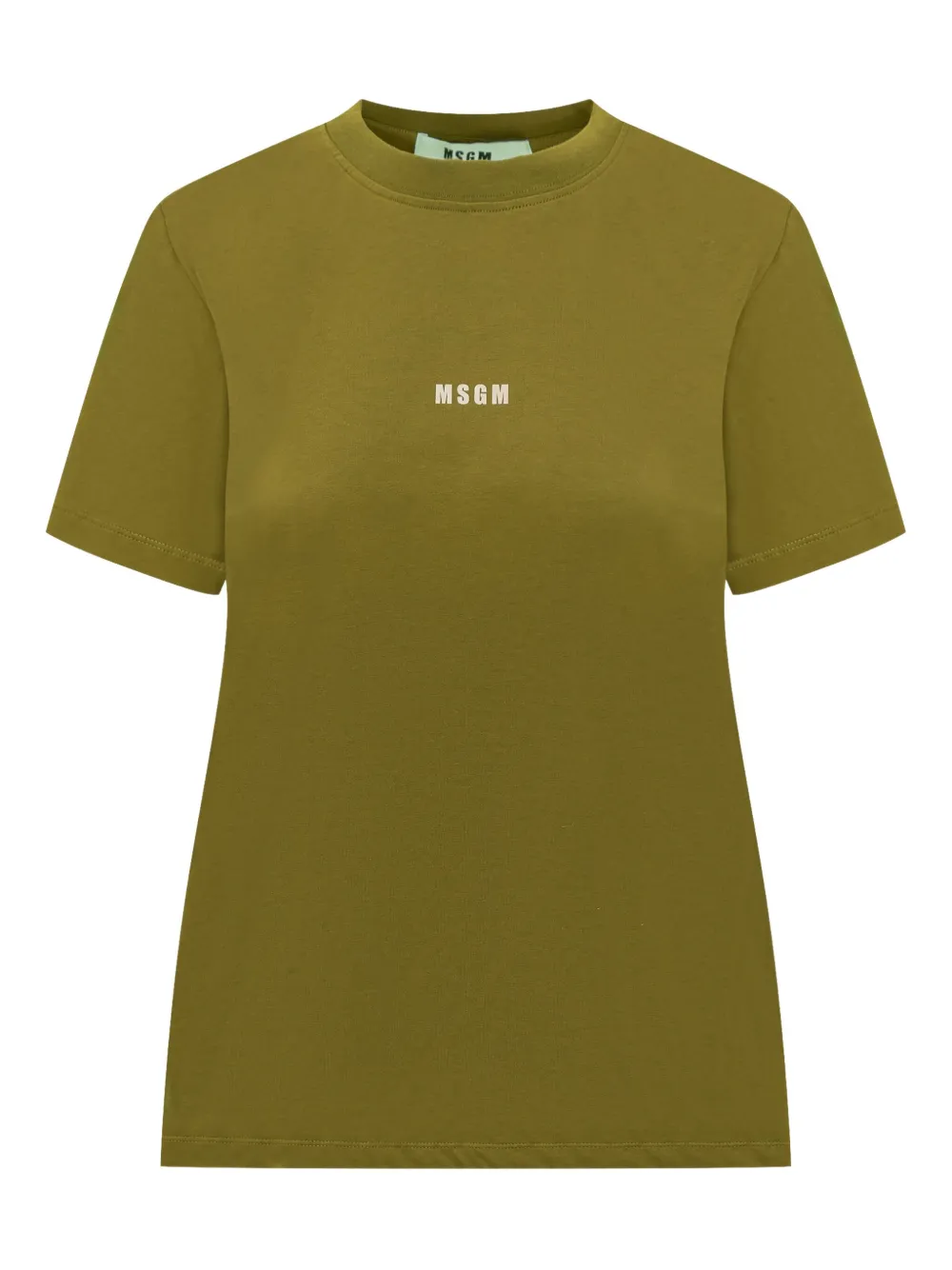 MSGM logo-print T-shirt Groen