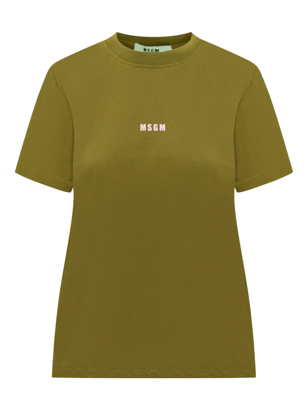 MSGM logo-print T-shirt - Verde