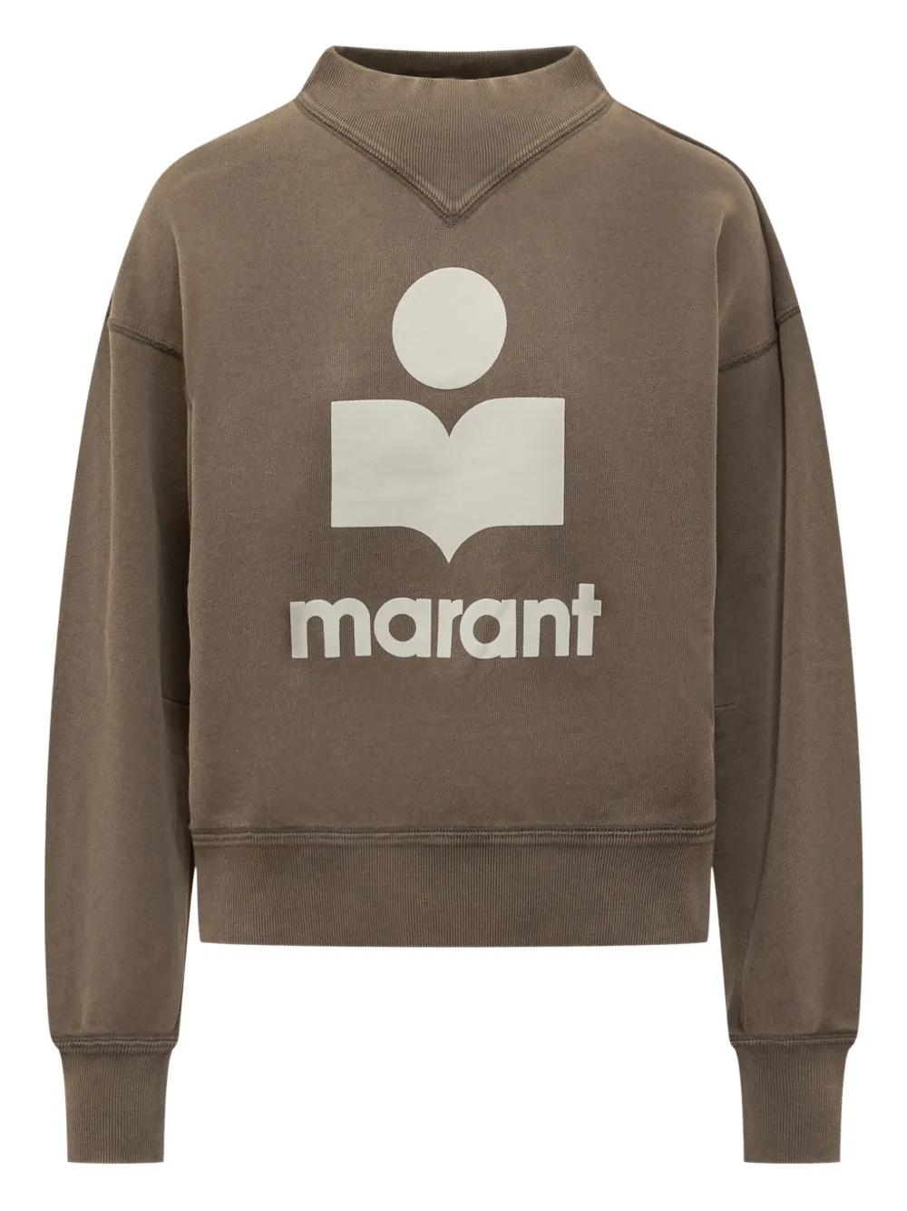 MARANT ÉTOILE Moby logo-print sweatshirt Bruin