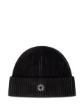 Kenzo ribbed logo beanie - Black