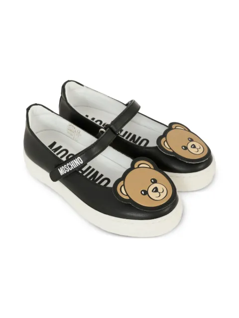 Moschino Kids teddy-embellishment sneakers