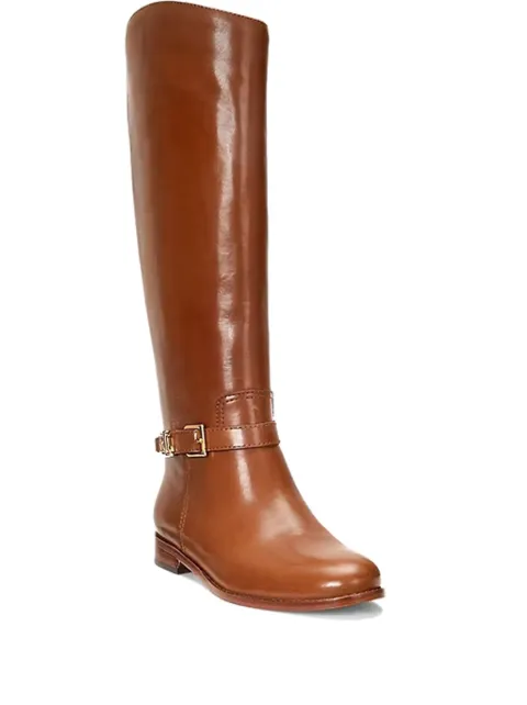 Lauren Ralph Lauren botas de piel con hebilla