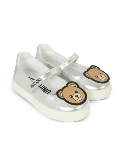 Moschino Kids teddy-embellishment ballerina