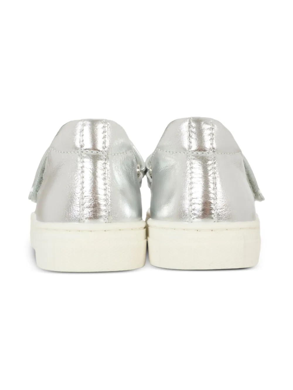 Moschino Kids Ballerina's verfraaid met teddybeer Zilver