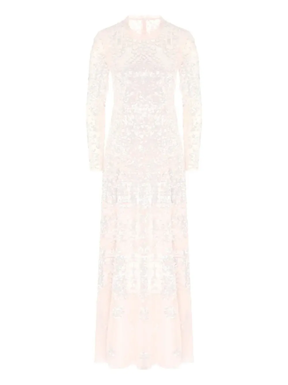 Needle & Thread Aurora sequin-embellished long-sleeved gown | Neutrals | Image 1
