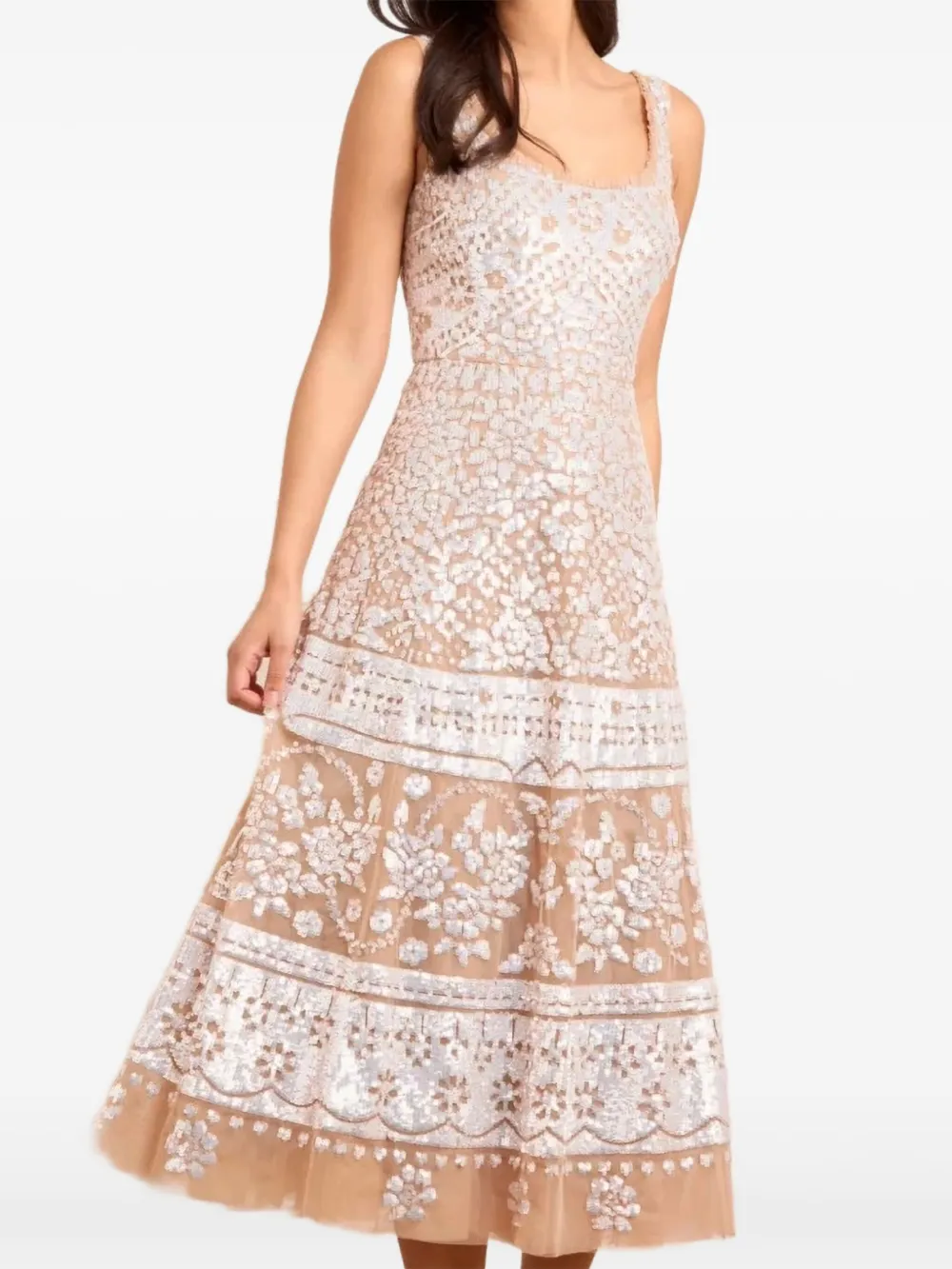 Needle & Thread sequin-embellished scoop-neck midi dress | Cocktail & Party Dresses | Image 2