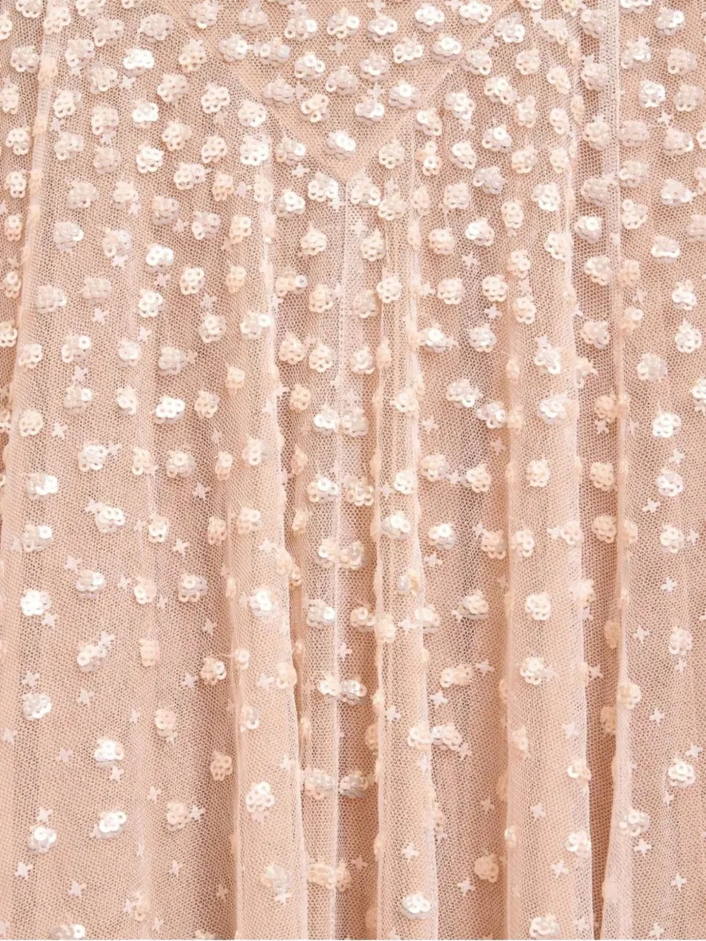 Needle & Thread Avondjurk verfraaid met pailletten en ronde hals Roze