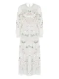 Needle & Thread Rosalie sequin-embellished floral dress - Green