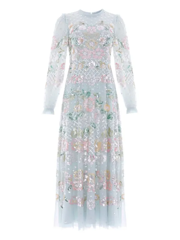 needle and thread grey dress & Rosalie Ankle Gown Blue US 18 tropical vacation dress