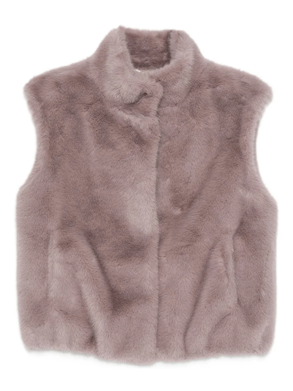 Herno Bodywarmer van imitatiebont Paars