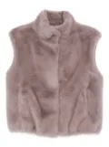 Herno sleeveless faux-fur gilet - Purple