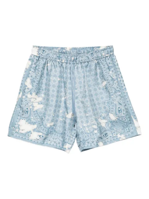 AMIRI Short de seda com estampa paisley