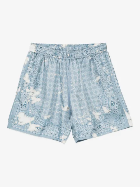 AMIRI paisley-print silk shorts