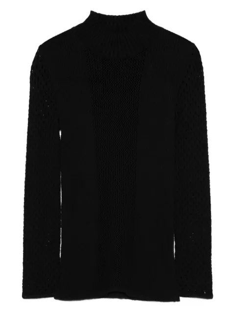 Versace Pre-Owned suéter con cuello falso 2000