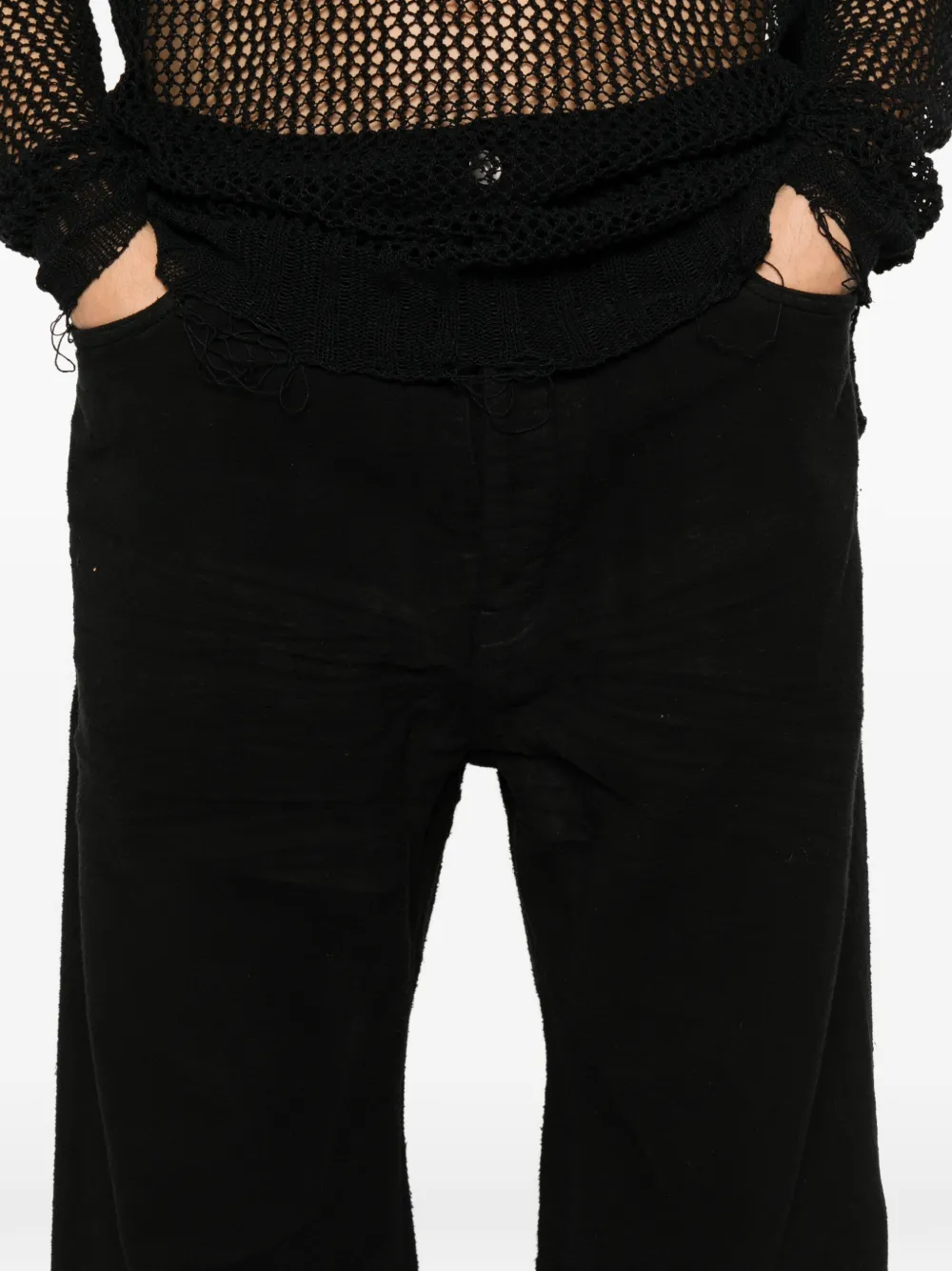Rick Owens DRKSHDW Katoenen broek Zwart