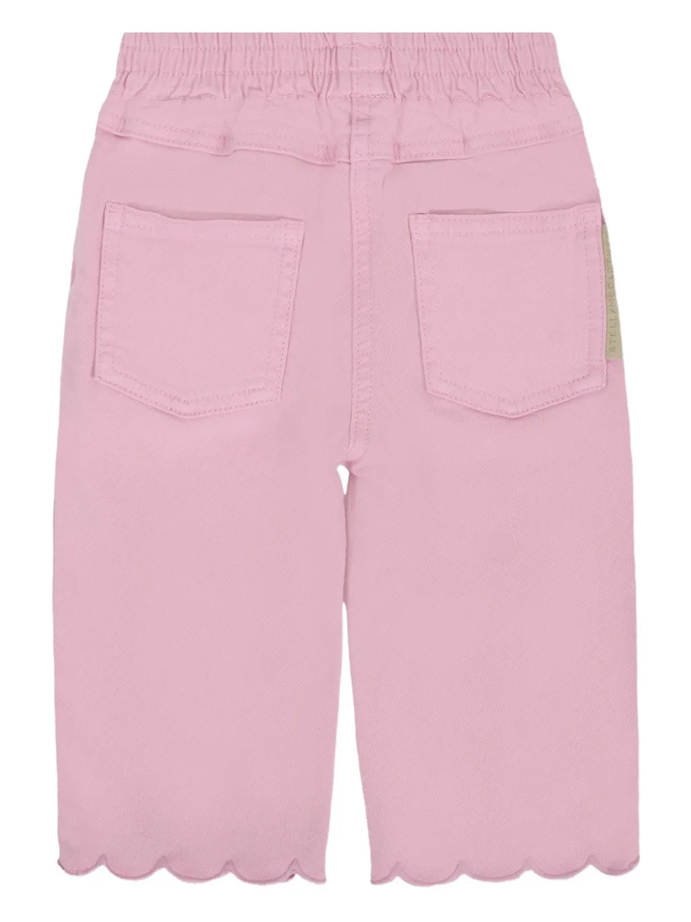Stella McCartney Kids Broek met gewelfde afwerking Roze