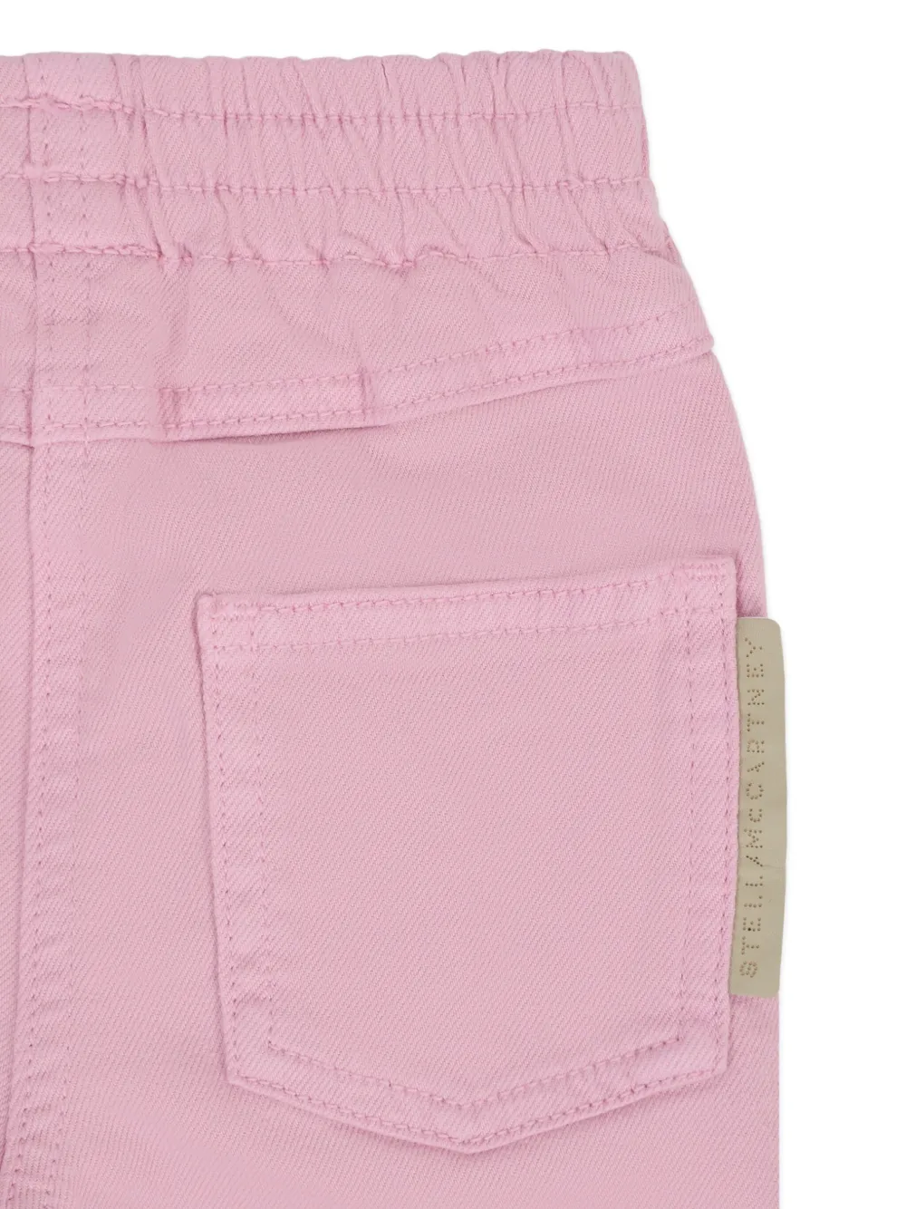 Stella McCartney Kids Broek met gewelfde afwerking Roze