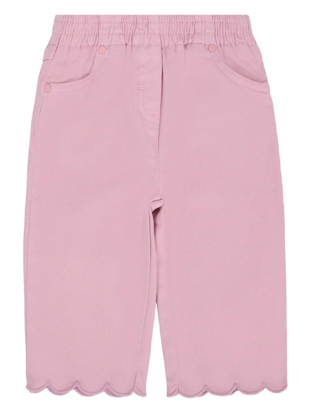 Stella McCartney Kids Broek met gewelfde afwerking Roze
