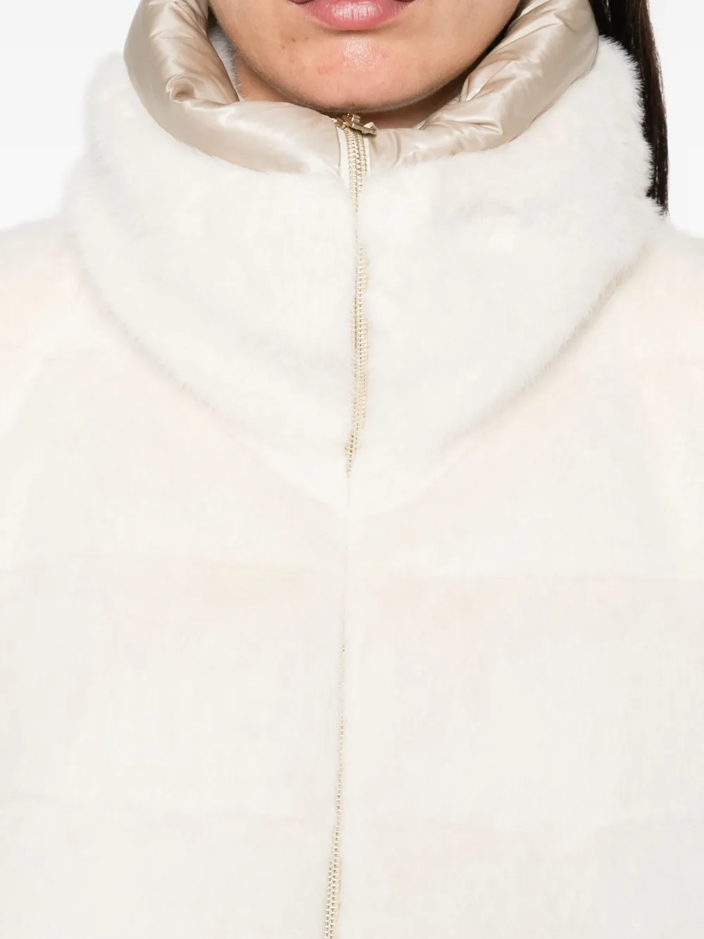 Herno Mouwloze parka Wit