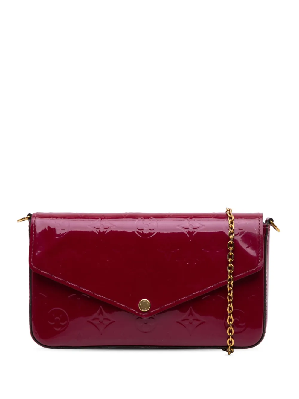 Louis Vuitton Pre-Owned 2016 モノグラム ヴェルニ ポシェット フェリーチェ ショルダーバッグ - ピンク Louis Vuitton Pre-Owned 2016 モノグラム ヴェルニ ポシェット フェリーチェ ショルダーバッグ - ピンク