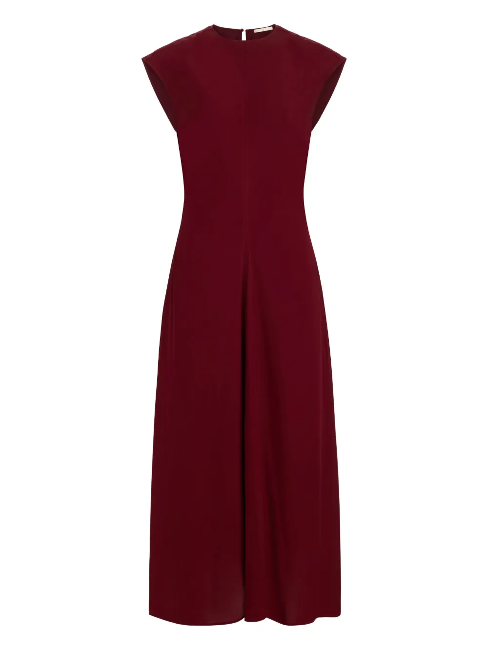 Marie Oliver Zuri Cap-sleeve Midi Dress In Burgundy