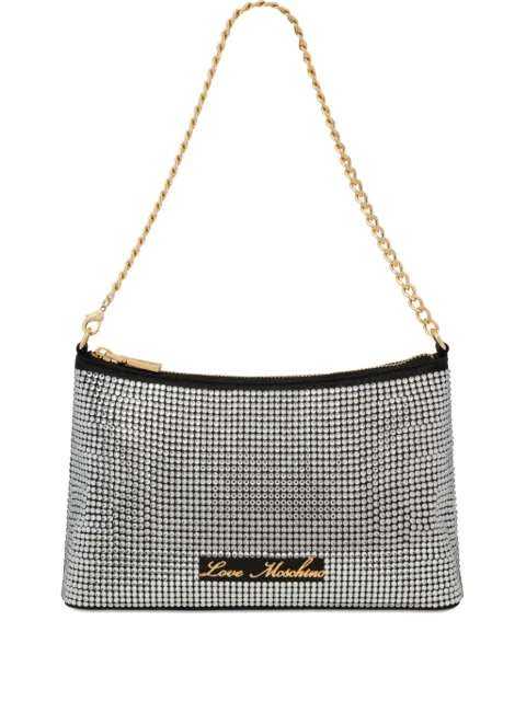 Love Moschino crystal-embellished chain shoulder bag