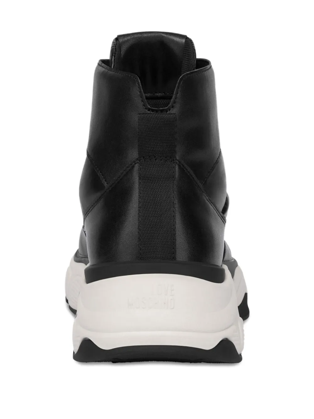 Love Moschino Sneakers met mesh Zwart