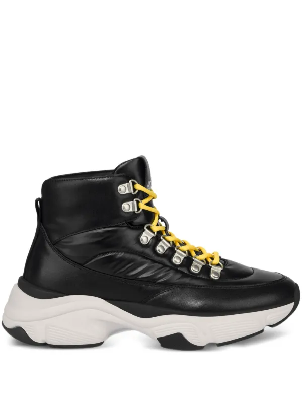 Love Moschino lace-up Chunky Sneakers Black FARFETCH IN