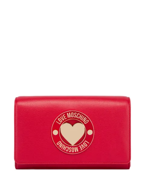 Love Moschino heart-plaque chain crossbody bag