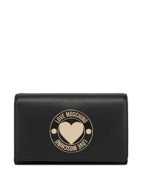 Love Moschino heart-plaque chain shoulder bag