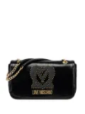 Love Moschino chain-strap studded-logo bag - Black