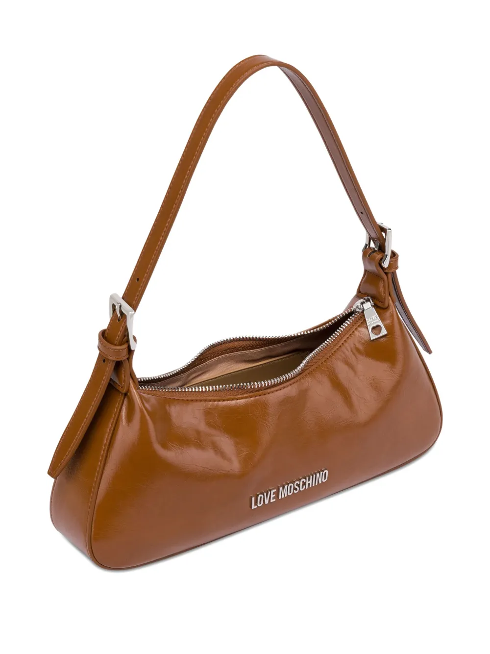 Love Moschino Gewelfde schoudertas - Bruin