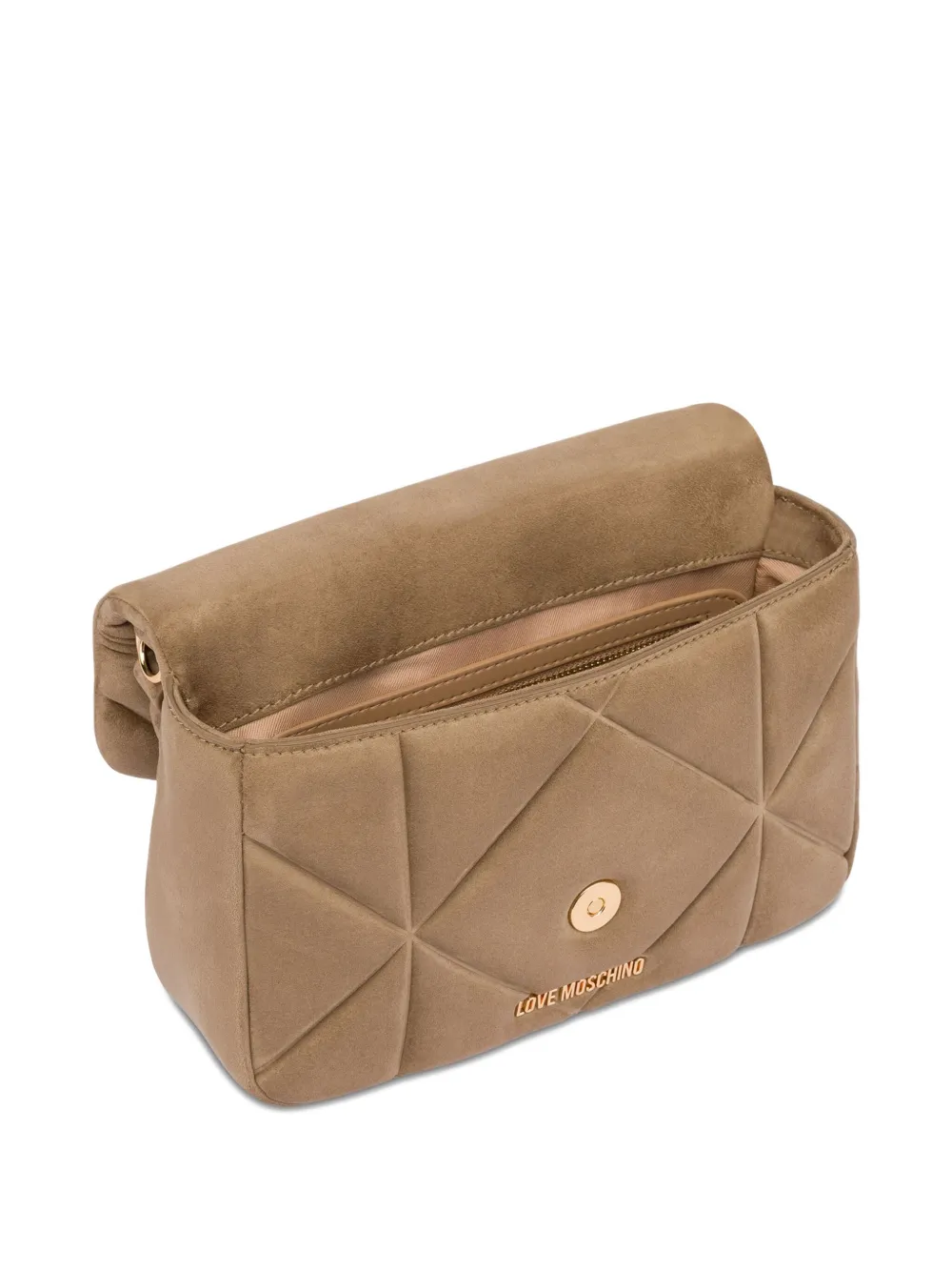 Love Moschino Gewatteerde shopper Beige