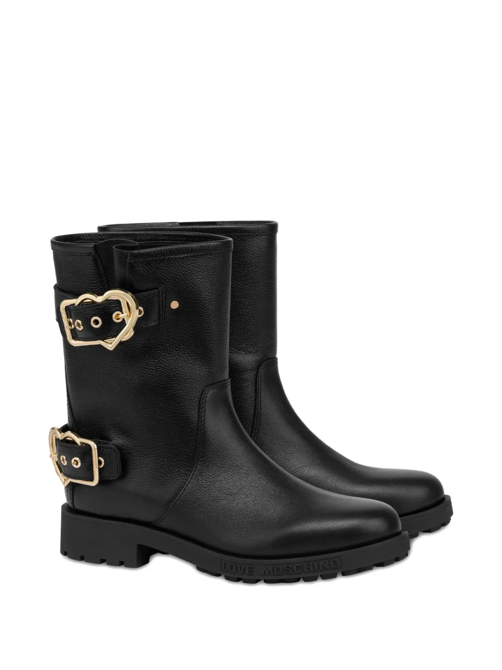 Love Moschino heart-buckle leather boots | Ankle Boots | Image 2