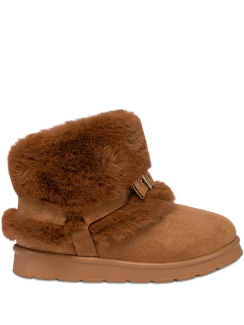 Love Moschino Bota com acabamento de pelos