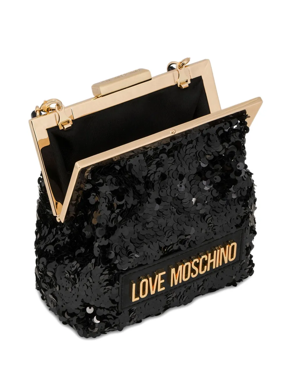 Love Moschino Tas met pailletten Zwart