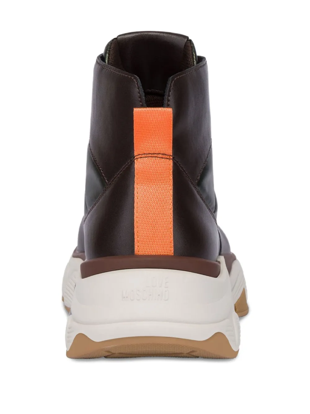 Love Moschino Leren sneakers Zwart