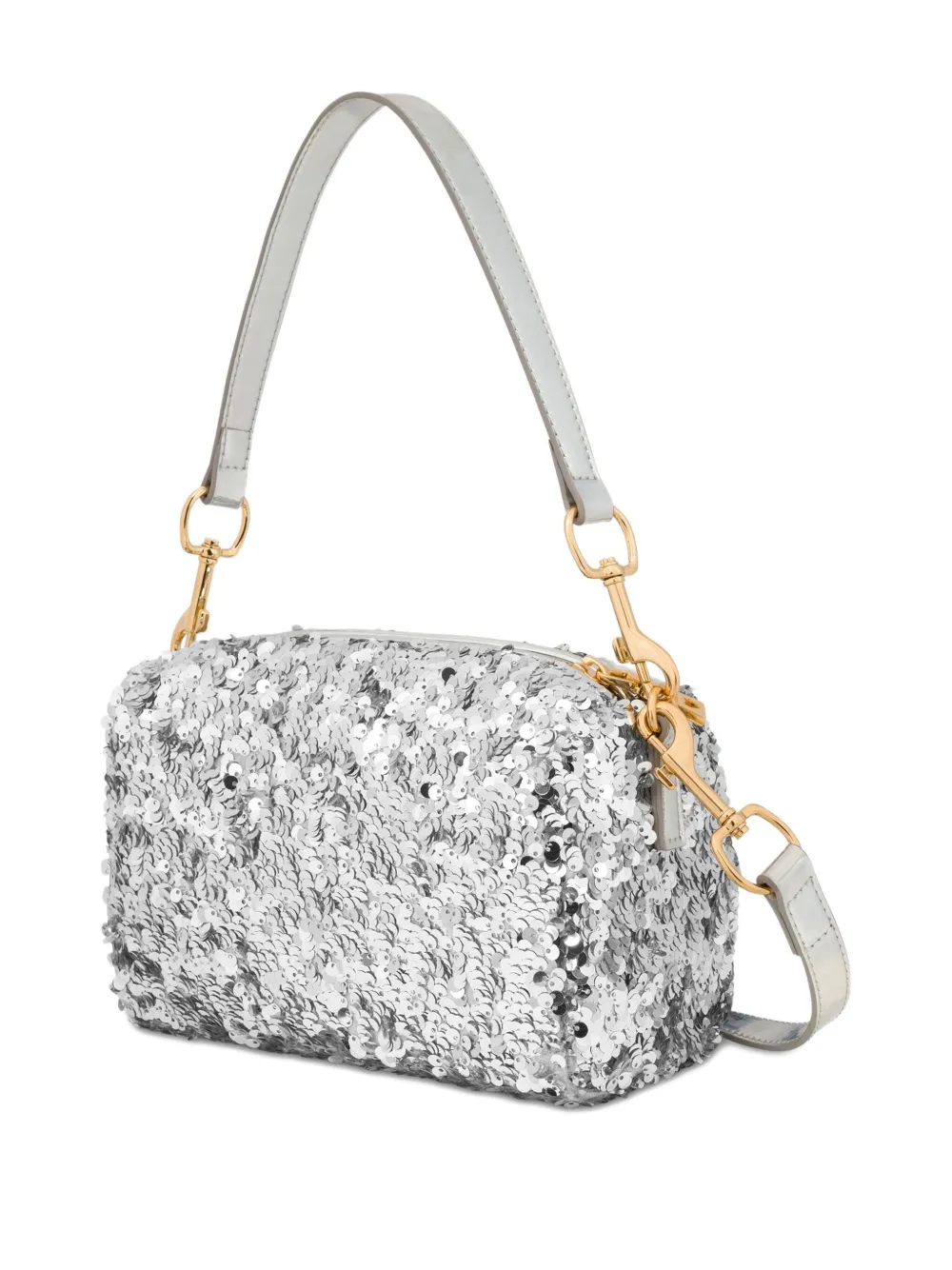 Love Moschino sequin-embellished shoulder bag - Grijs