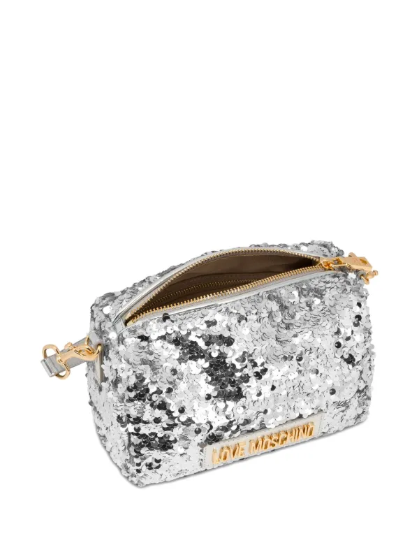 Love Moschino sequin-embellished Shoulder Bag | Grey  display picture 1