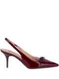 Love Moschino slingback bow-detail pumps - Red
