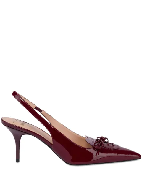 Love Moschino slingback bow-detail pumps