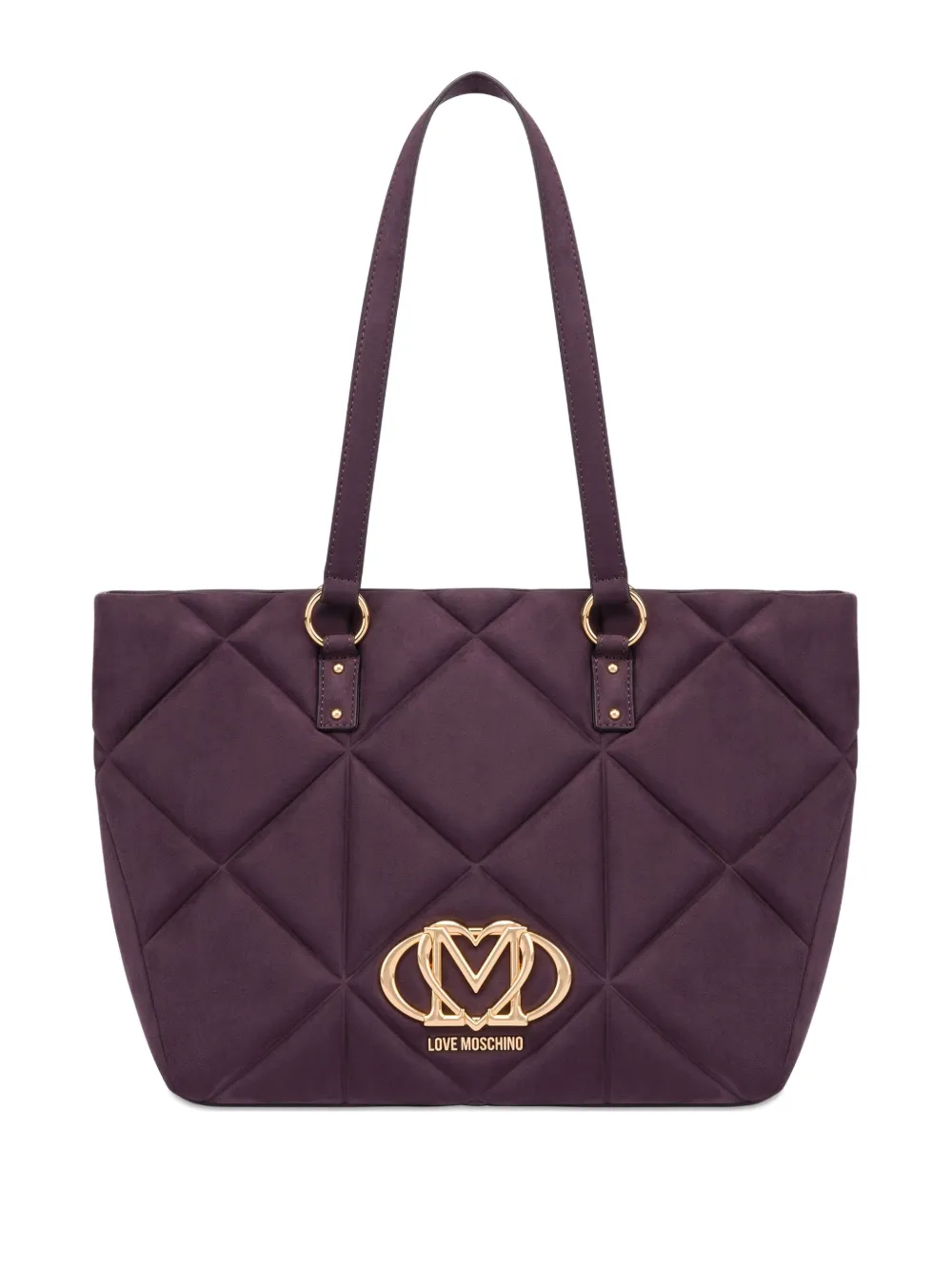 Love Moschino Shopper met logo Paars