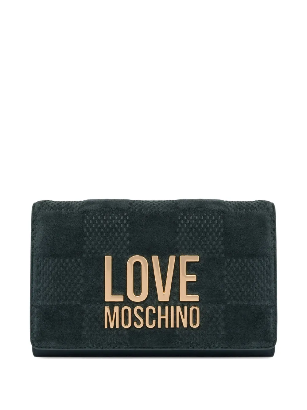 Love Moschino Borsa trapuntata con catena - Verde